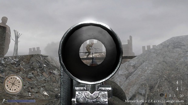 CoD2 weapons update (K98 with ZF41 short scope)