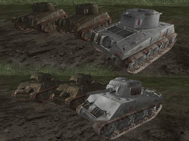 CoD2 British Sherman skins
