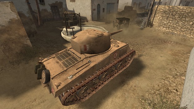 CoD2 British desert Sherman ingame