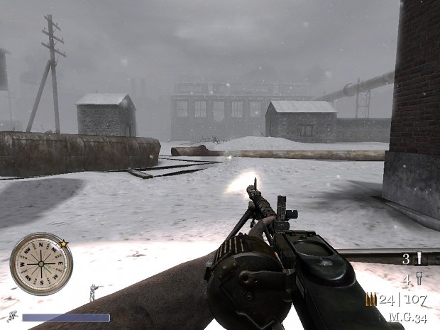 CoD2 MG34 first ingame test