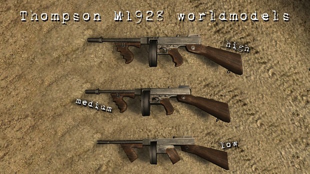 CoD2 Thompson M1928 finished
