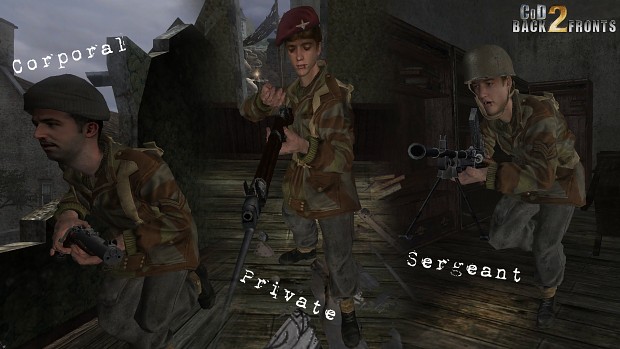 CoD2 Ranks for British paratroopers
