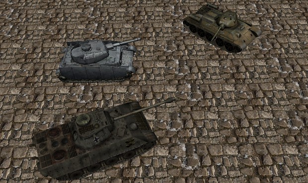 New and older tank model renders