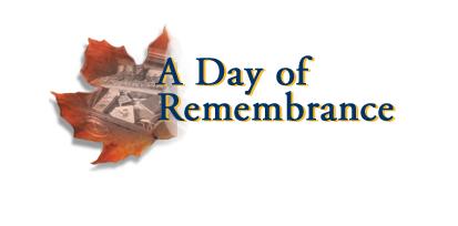 A Day of Remembrance - November 11th