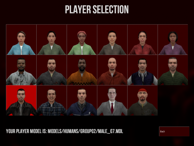 WIP 3D Player Selection