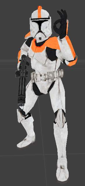 Orange Clone Trooper
