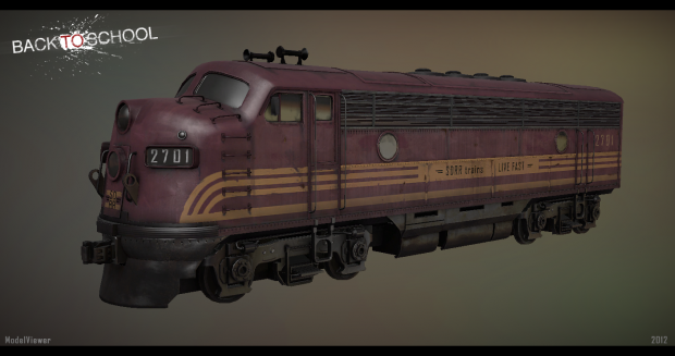 EMD FP7 Locomotive - Model by IceDev0x