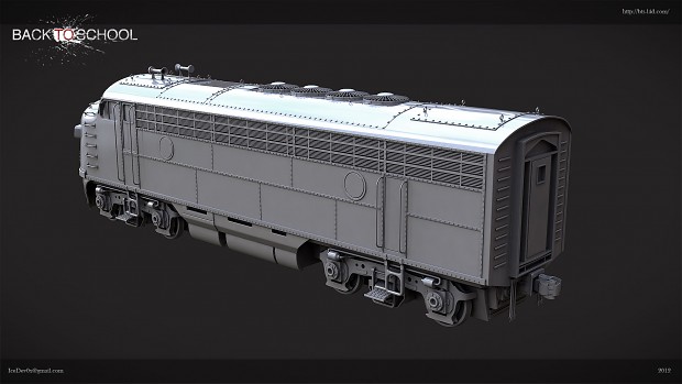 EMD FP7 Locomotive - High Poly Model by IceDev0x