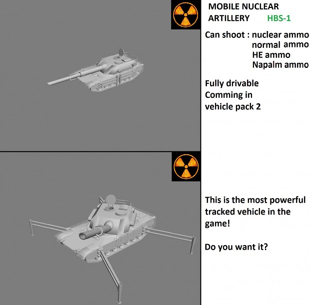 The most powerful vehicle in game NuclearArtillery