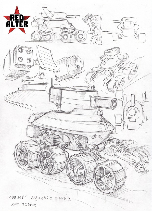 Soviet Lunohod tank concept 1