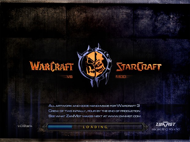 Loading screen for Warcraft vs Starcraft Beta