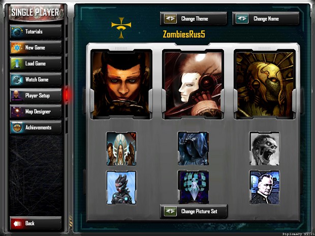 Player Selection Screen