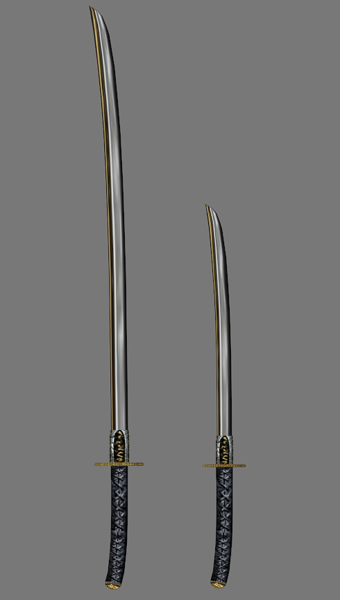 New art for oriental-styled Ebony weapons (Katana, Tanto etc)