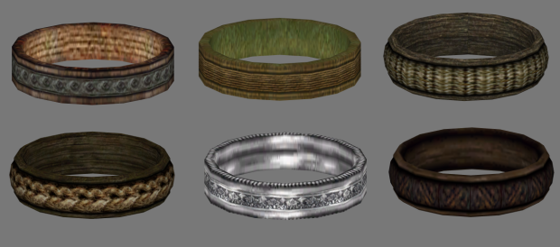 New models/textures for various rings