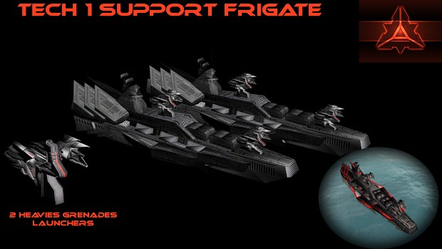 Tech 1 Cybran Support Frigate.