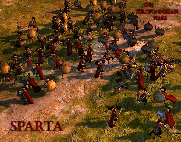 Spartan Hoplites in conflict.