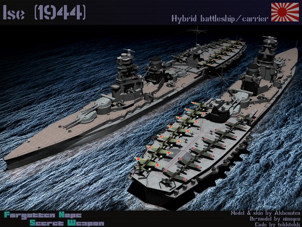 Ise battleship/carrier hybrid