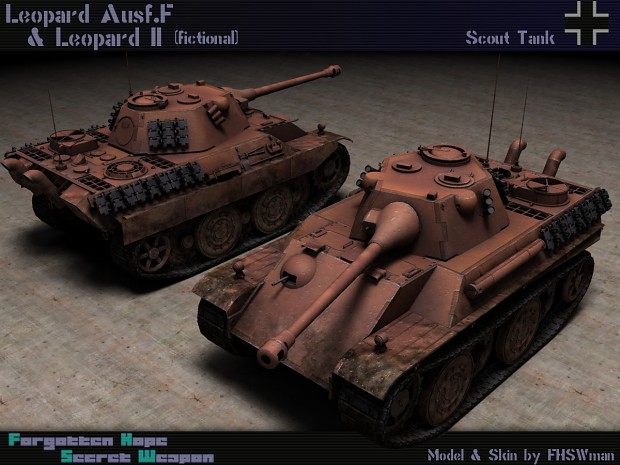 Leopard Ausf. F and Leopard II (fictional)