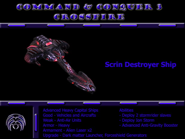 Remake Model Scrin DestroyerShip