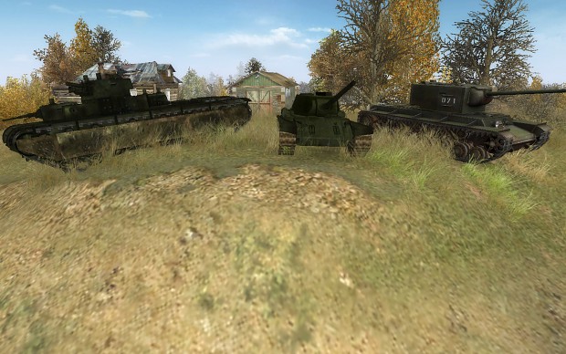 T-35, T-44 and Kv-220