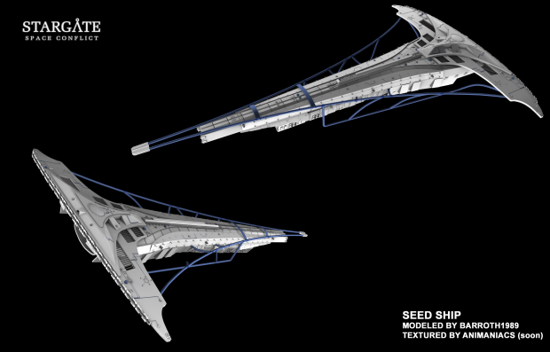 Seed ship modeled