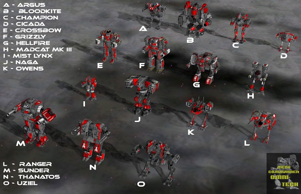 New mechs in Second Alpha Release