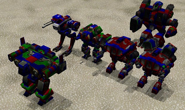 Redesigned mechs