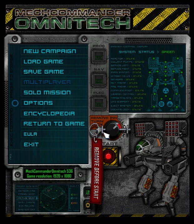 Main Menu