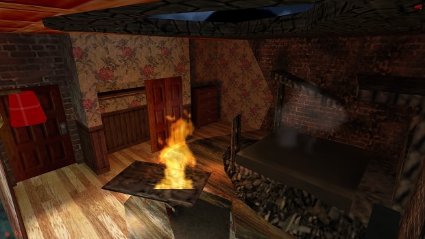 Dr. Franklin's room meanwhile the fire in mansion
