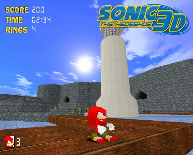 Sonic the Hedgehog 3D screenshots.