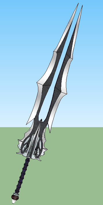 2-bladed sword