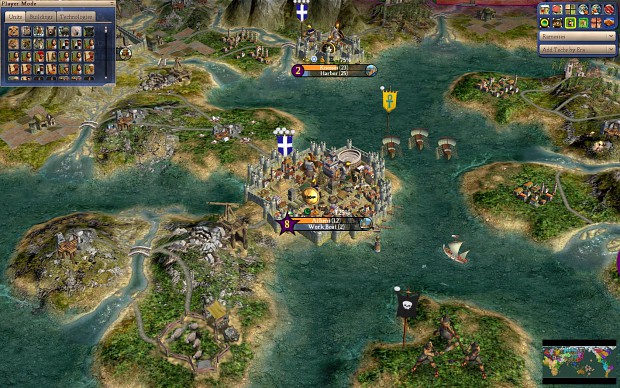 World Map scenario screenshot, Athens