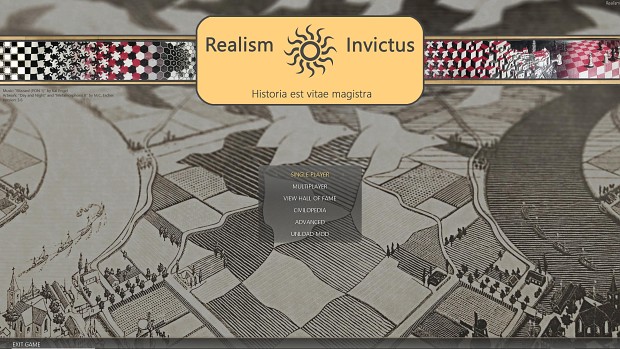 Realism Invictus 3.6: Main menu