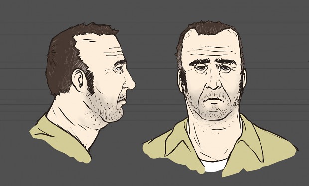 LaB Character Concept Art: Prison Guard Kelly Head