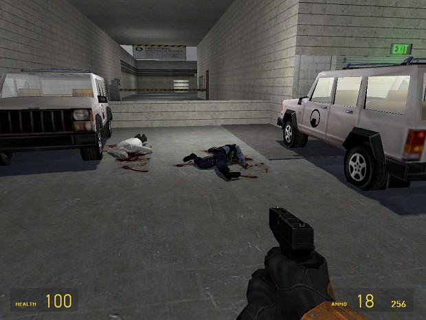 Black Mesa SUV's and dead bodies