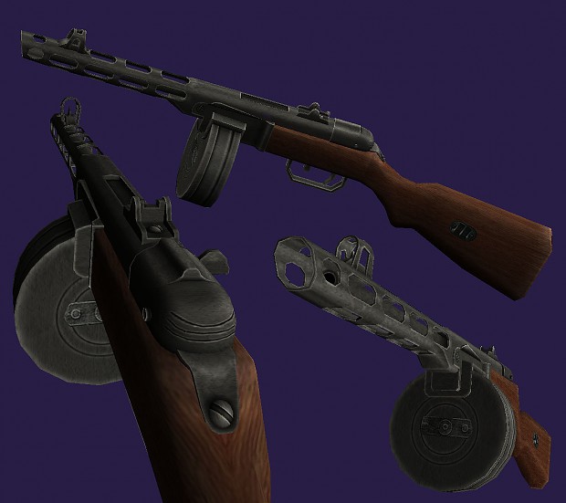 PPsh 41, 1608 triangles, 917 vertices.