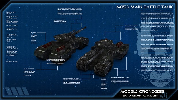 M850 Main Battle Tank 