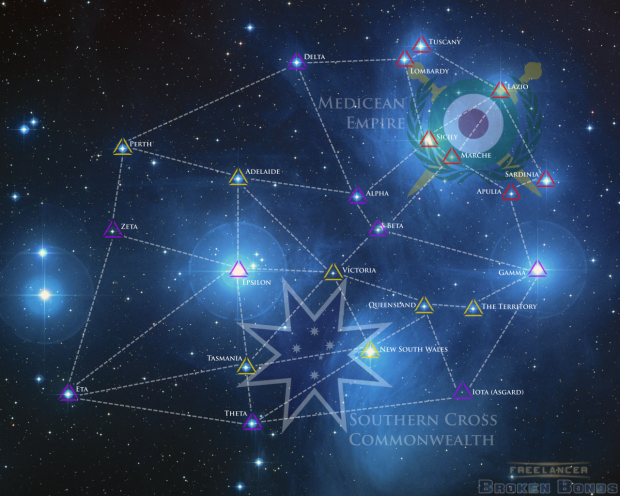 Current Pleiades System Map