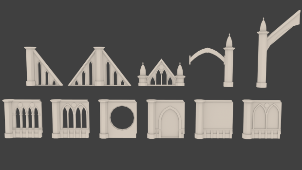 Modular Gothic walls