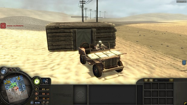 LRDG hideout with medical jeep