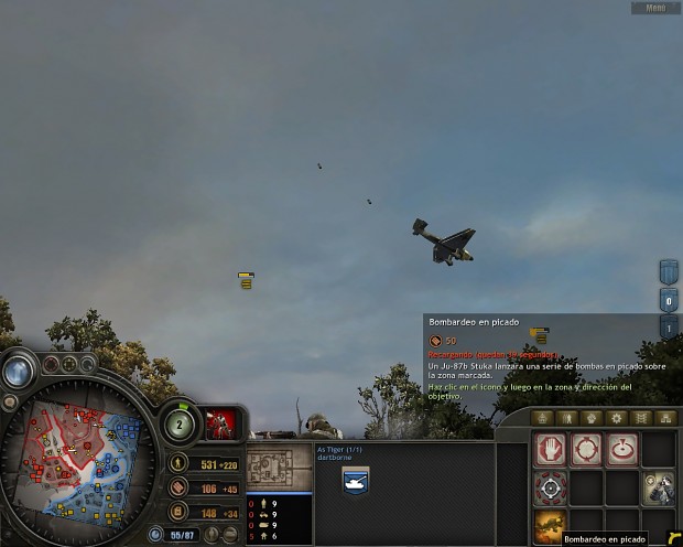 Stuka dive bombing