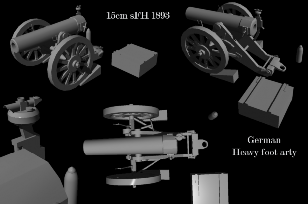 15cm sFH 1893 Heavy German Foot Artillery