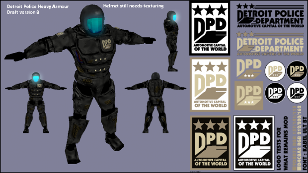 First Concept Draft of Heavy Detroit Patrol Armor