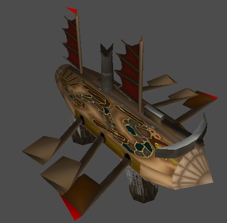 Storm Dragon airship, Warlords units (3D models)
