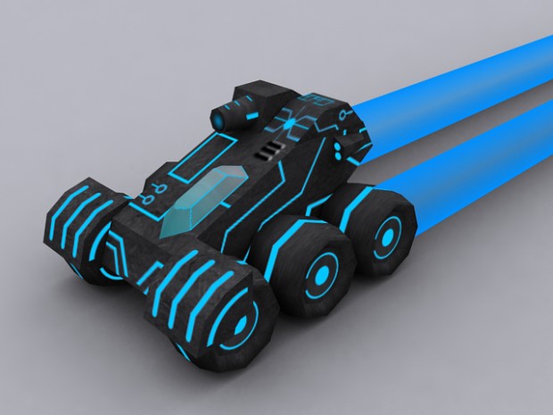 TRON laser tank render