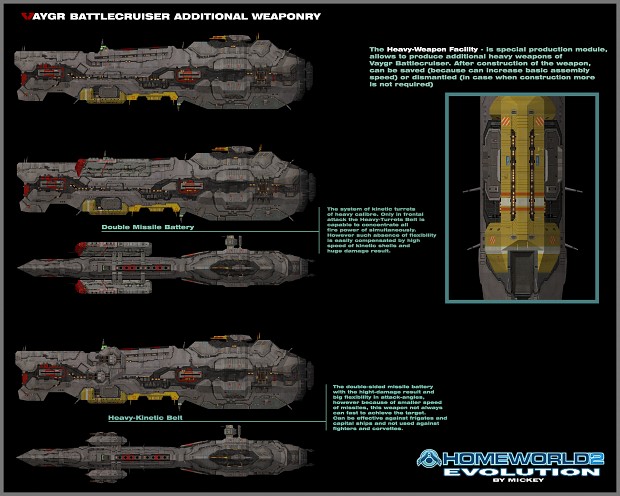 Vaygr Battlecruiser Additional Weaponry