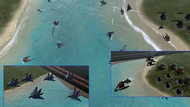 UEF vs Cybran : T1 orbital fighter