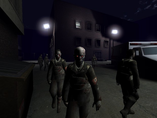 Zombies in the map New Dystopia