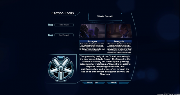 Faction Selection Screen Council