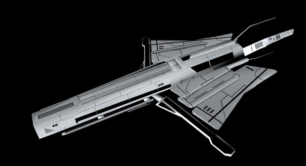 Turian Cruiser Rought Texture Outline